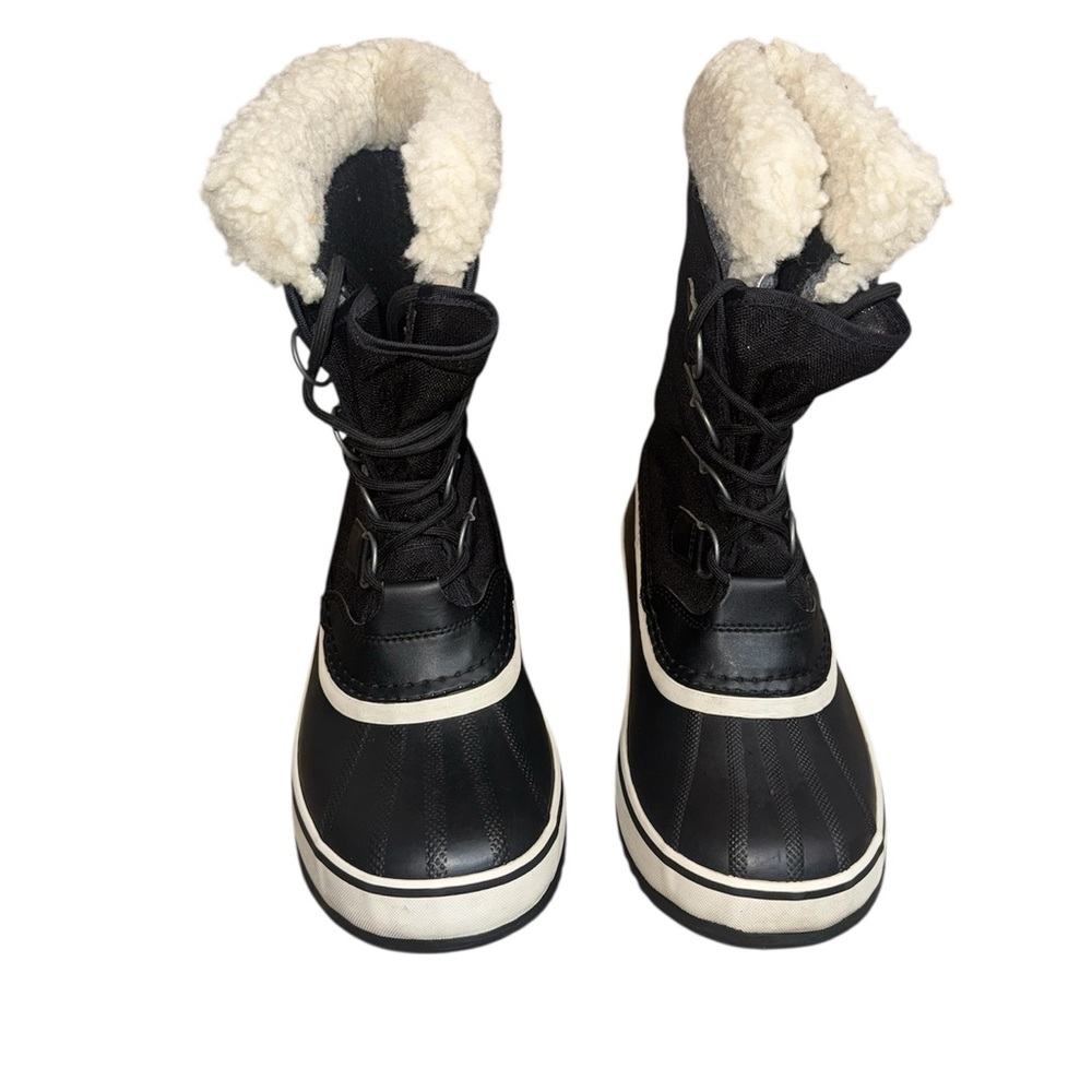 Sorel Black and White Winter Boots